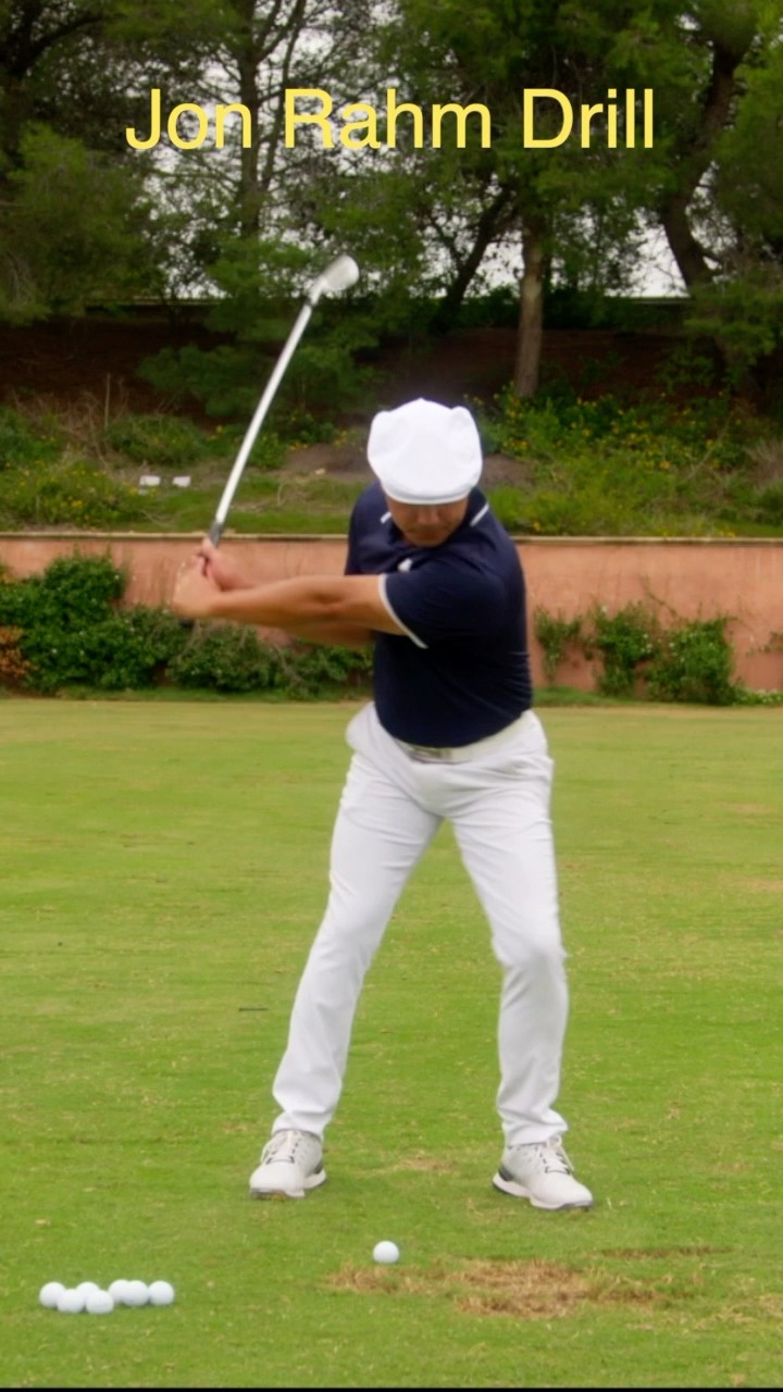 @JonRahmOfficial made this short swing drill famous. #golf #golftips #drill #miracleswing